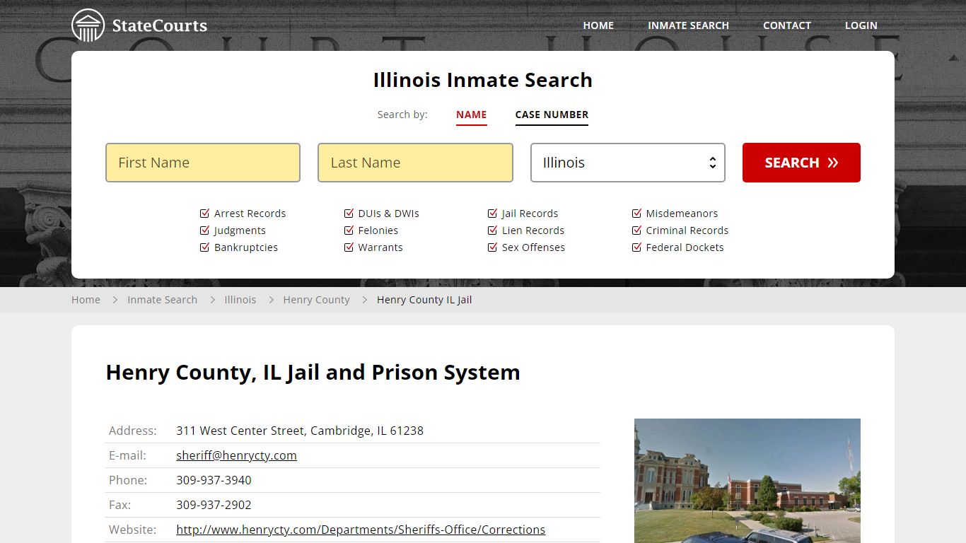 Henry County IL Jail Inmate Records Search, Illinois - StateCourts